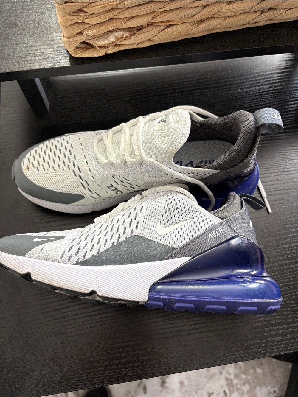 Nike Air Max 270 Men's Sneakers - White/Grey/Blue